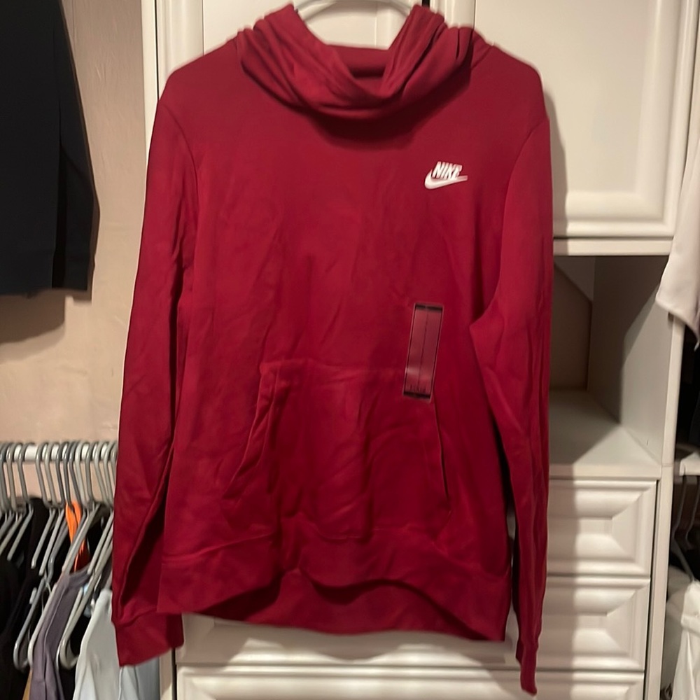 Dark red/maroon nike hoodie